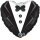 Folienballon Wedding Tuxedo - Hochzeit