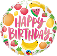 Folienballon HBD - Birthday Fruits