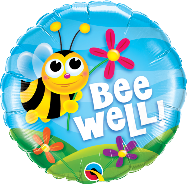 Folienballon Gesundheit Bee Well!