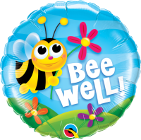 Folienballon Gesundheit Bee Well!