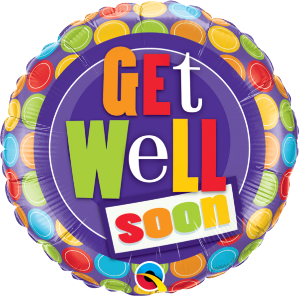 Folienballon Get Well Soon