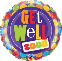 Folienballon Get Well Soon