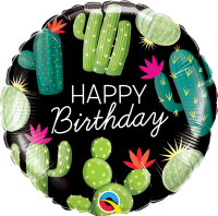 Folienballon HBD - Birthday Cactuses