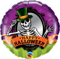 Folienballon Halloween Skeleton Mirror