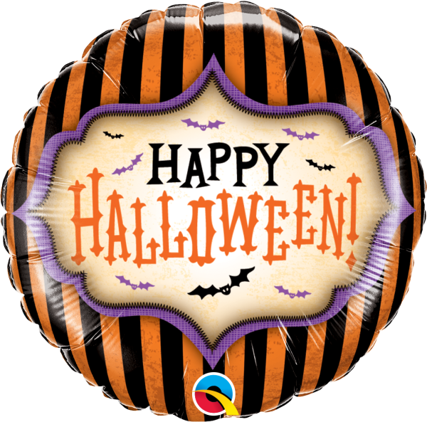 Folienballon Halloween Stripes