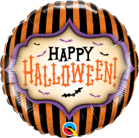 Folienballon Halloween Stripes