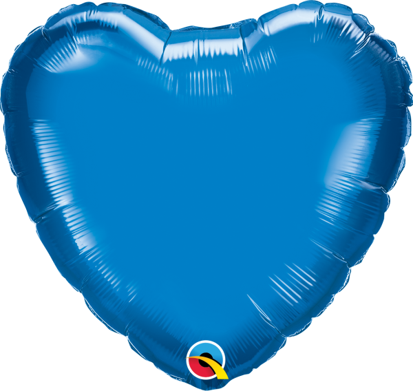Folienballon Herz blue sapphire