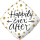 Folienballon Happily ever after gold dots