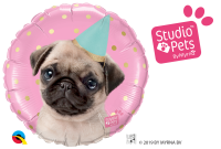 Folienballon Studio Pets - Party Pug