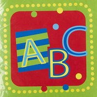 Servietten Einschulung - Schulanfang ABC