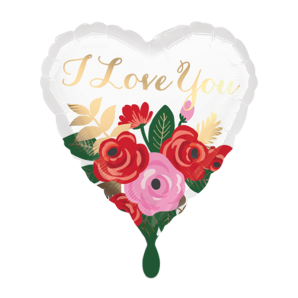 Folienballon Rose Bouquet
