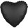 Folienballon SC - Herz Satin Black