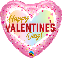 Folienballon HVD Valentines Confetti Ombre