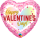 Folienballon HVD Valentines Confetti Ombre