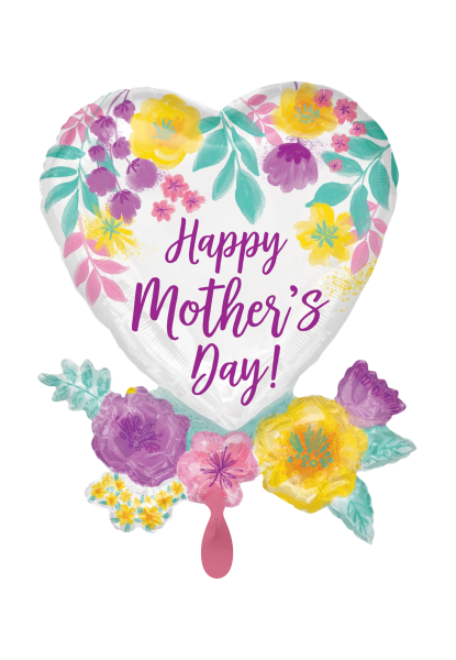 Folienballon HMD - Watercolor Flowers
