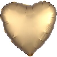 Folienballon SC - Herz Satin Gold