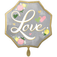 Folienballon Wedding Love Floral groß