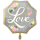 Folienballon Wedding Love Floral groß