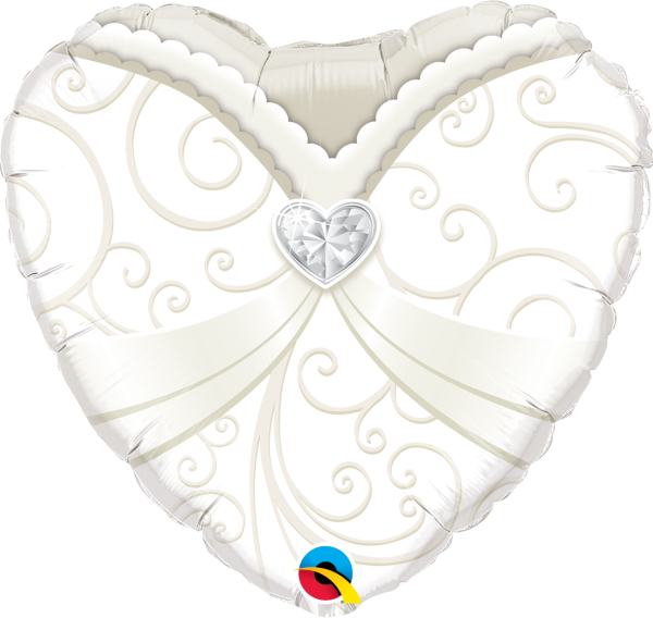 Folienballon Wedding Gown - Hochzeit
