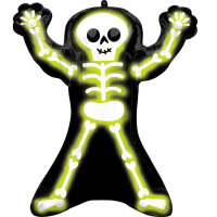 Folienballon Helloween - Neon Skelly groß*