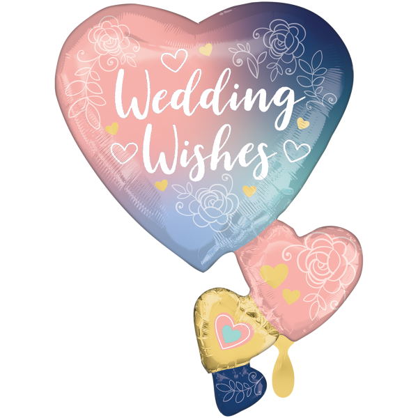 Folienballon Twilight Lace Wedding groß