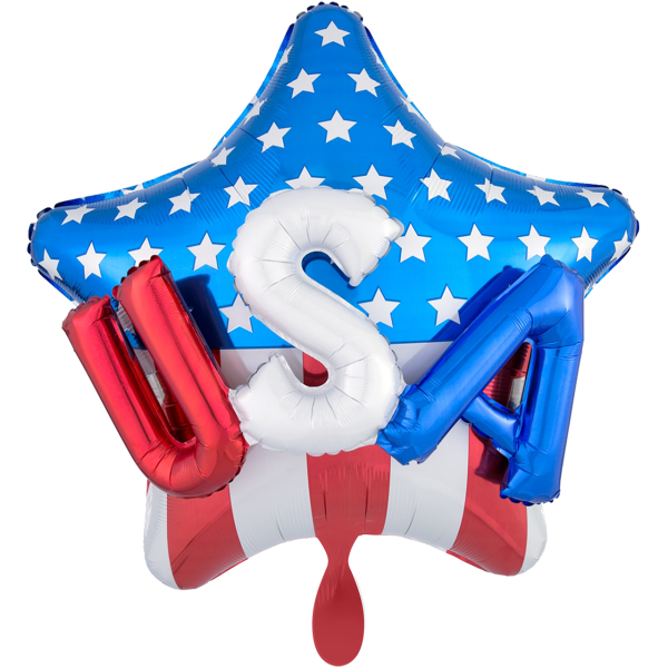 Folienballon USA on Stars & Stripes groß