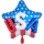 Folienballon USA on Stars & Stripes groß