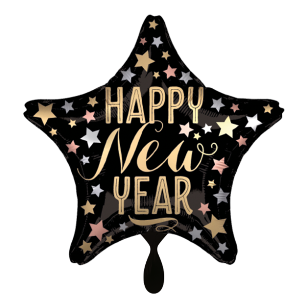 Folienballon HNY - New Year satin