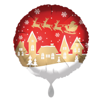 Folienballon XMAS - Satin Santa Village