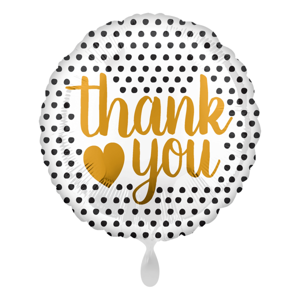 Folienballon Thank You Modern Dots