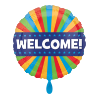 Folienballon Welcome - Blitz