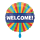 Folienballon Welcome - Blitz