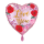 Folienballon Satin Love You Painted Floral
