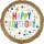 Folienballon HBD -  Gold Satin Marquee Dots