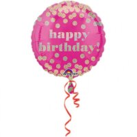 Folienballon - HBD - Dotty