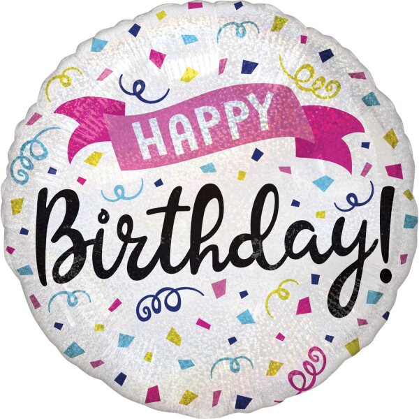 Folienballon HBD - Happy Birthday Sparkle Banner