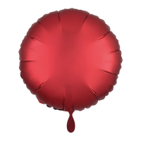 Folienballon SC - Rund Satin Rot