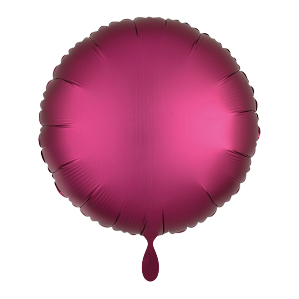 Folienballon SC - Rund Satin Pommegranate