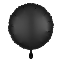 Folienballon SC - Rund Satin Schwarz