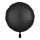 Folienballon SC - Rund Satin Schwarz