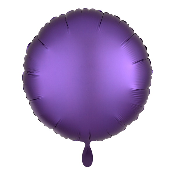 Folienballon SC - Rund Purple Royale Satin