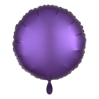 Folienballon SC - Rund Purple Royale Satin