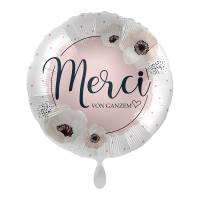 Folienballon Merci von ganzem Herzen