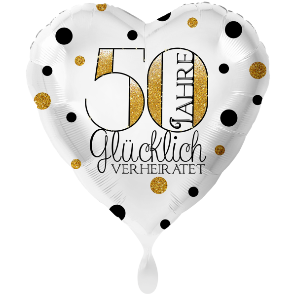 Folienballon 50 Jahre Glücklich Verheiratet groß