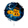 Folienballon Fröhlicher Kürbis