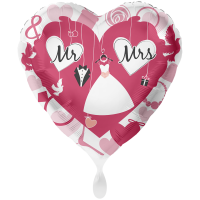 Folienballon Mr. & Mrs. groß
