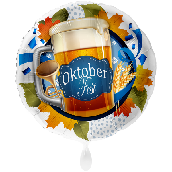 Folienballon Oktoberfest Bierglas groß