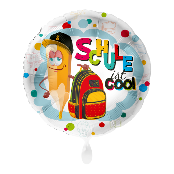 Folienballon Einschulung - Schule ist cool