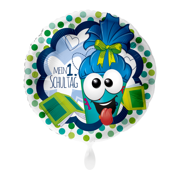 Folienballon Einschulung - Mein 1. Schultag Blau