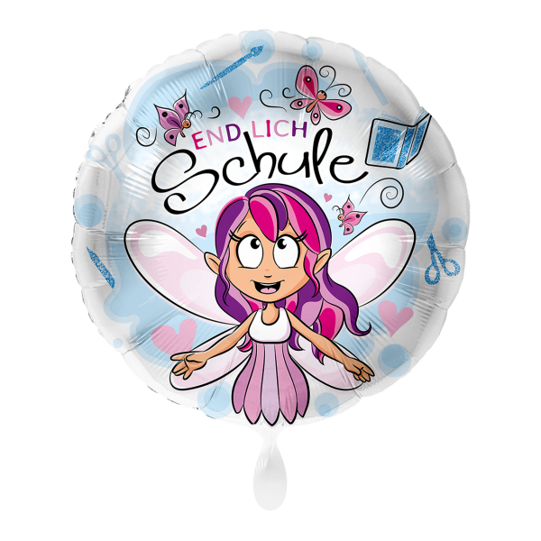 Folienballon Einschulung - Fee Endlich Schule